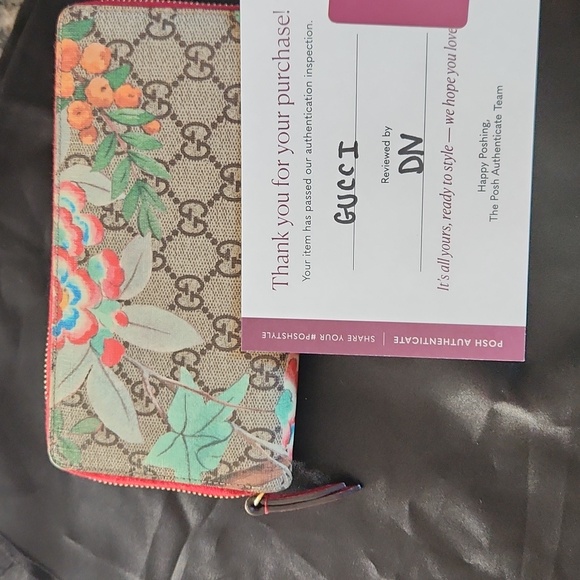 Gucci GG Supreme Canvas Tian Zip Continental Wallet - Picture 9 of 11